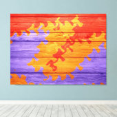 Mosaik Abstrakt Pastelholz Leinwanddruck (Insitu (Holzboden))