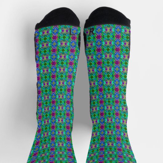 Mosaik Abstrakt Socken (Oben)