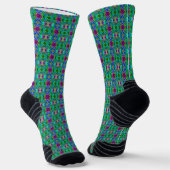 Mosaik Abstrakt Socken (Gewinkelt)
