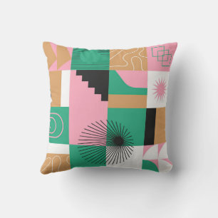Mosaik-Abstrakt-Throw-Kissen Kissen