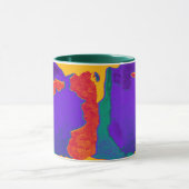 Mosaik Abstrakte Farbenspiel Tasse von Beth Staffo (Zentrum)