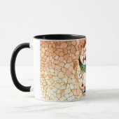 Mosaik Abstrakte nicht figurative Stones Tile Gaud Tasse (Links)