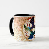 Mosaik Abstrakte nicht figurative Stones Tile Gaud Tasse (Vorderseite Links)