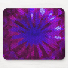 Mosaik-Abstrakte Tile in Blues und Purples Mousepad