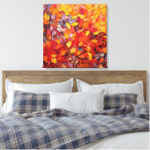 Mosaik abstrakter Herbst Leinwanddruck (Insitu (Schlafzimmer))