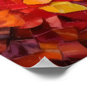 Mosaik abstrakter Herbst Poster (Ecke)