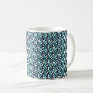 Mosaik-Abstraktes Geometrisches Musterdesign 1321 Kaffeetasse