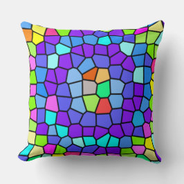 Mosaik-Abstraktes Muster für Kissen