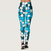 Mosaik-Abstraktes Muster Leggings (Rückseite)