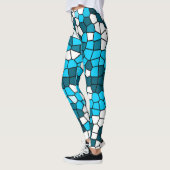 Mosaik-Abstraktes Muster Leggings (Links)