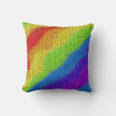 Mosaik-Abstraktes Regenbogendesign - Kissen (Vorderseite)