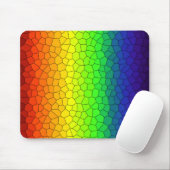 Mosaik-Abstraktes Regenbogendesign Mousepad (Mit Mouse)