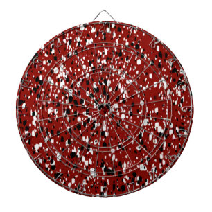 Mosaik-Abstraktes Terrazzo-Muster Dartscheibe