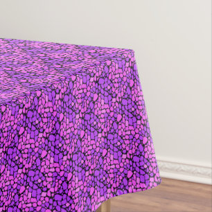 Mosaik-Abstraktmuster-Fliese karmesinrot lila schw Tischdecke