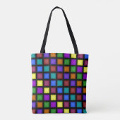 Mosaik Allover Tote Bag Tasche (Rückseite)