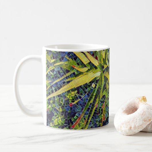 Mosaik-Aloe-Kaffee/Tee-Tasse Kaffeetasse (Mit Donut)