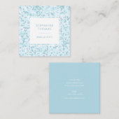 Mosaik Aqua Blue Muster Square Visitenkarte (Vorne/Hinten)