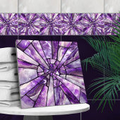 Mosaik Art - Amethyst Collage Fliese