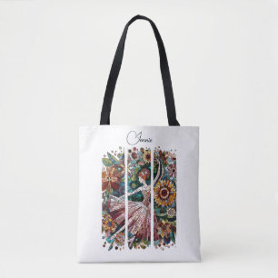 Mosaik Art Ballerina Brushstroke Frames Personaliz Tasche