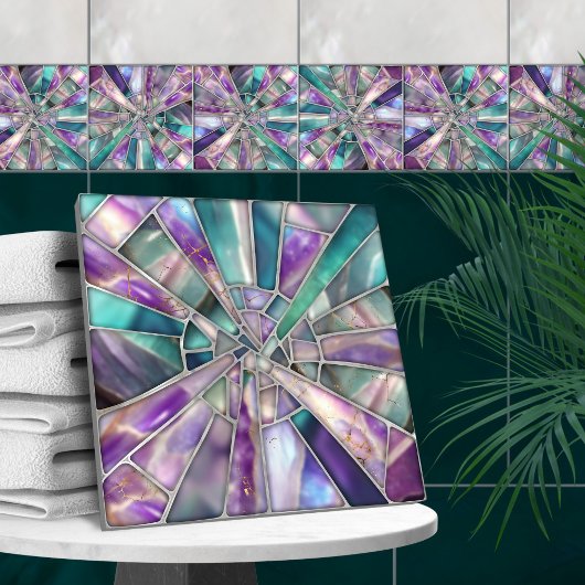 Mosaik Art - Dreamy Fluorite Fliese