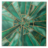 Mosaik Art - Dreamy Malachite Fliese (Vorderseite)