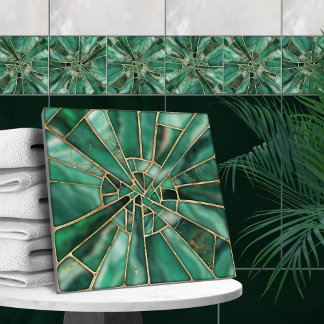 Mosaik Art - Dreamy Malachite Fliese