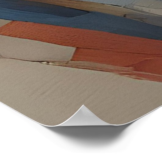 Mosaik Art Face Poster (Ecke)