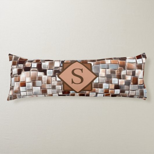 Mosaik Art / Monogramm / Seitenschläferkissen (Vorderseite)