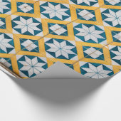 Mosaik Art Repetitive Muster Spanisch Marokkanisch Geschenkpapier (Ecke)