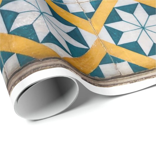 Mosaik Art Repetitive Muster Spanisch Marokkanisch Geschenkpapier (Rolleneckpunkt)