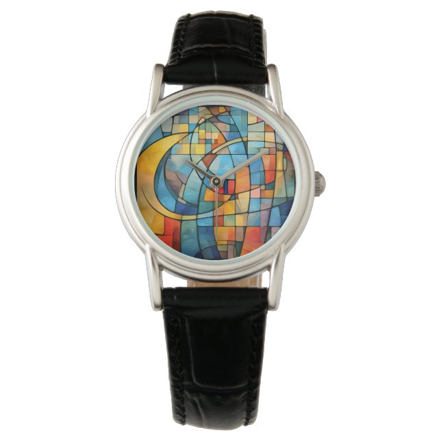 Mosaik Art Watch Armbanduhr (Vorderseite)