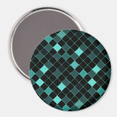 Mosaik auf Glas 7 Magnet (Vorderseite/Rückseite)