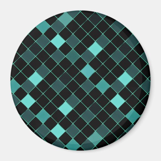 Mosaik auf Glas 7 Magnet (Vorne)