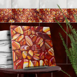 Mosaik aus Agate und Carnelian Fliese<br><div class="desc">Diese wunderschöne Fliese ist Teil meiner "Ich sehe rot" Fliesenkollektion mit Rot- und Orangetönen in verschiedenen Texturen - Aquarell, Marmor, Age, Karneval, Zitrine. Nutzen Sie es, um ein atemberaubendes Aussehen im Bad oder in der Dusche zu schaffen - Akzente Fliesenmosaik hinter dem Mixer oder der Badewanne zum Beispiel, oder benutzen...</div>