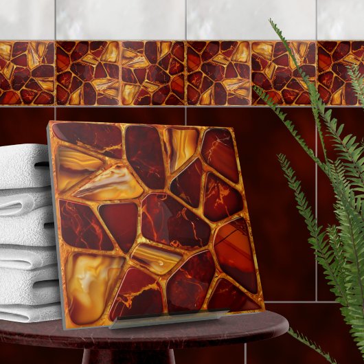 Mosaik aus Agate und Carnelian Fliese
