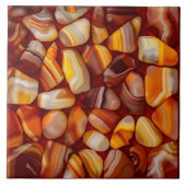 Mosaik aus Agate und Carnelian Fliese (Vorderseite)