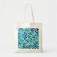 Mosaik aus blauem und grünem Glas