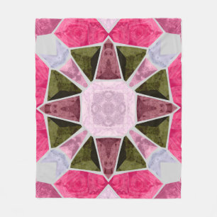 Mosaik aus farbigem Glas, nahtloser hintergrundeck Fleecedecke