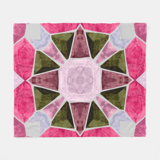 Mosaik aus farbigem Glas, nahtloser hintergrundeck Fleecedecke (Vorderseite (Horizontal))