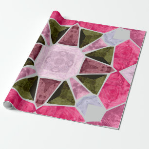 Mosaik aus farbigem Glas, nahtloser hintergrundeck Geschenkpapier