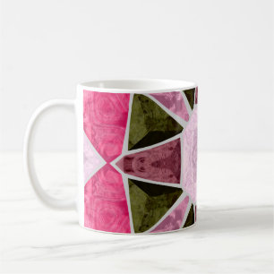 Mosaik aus farbigem Glas, nahtloser hintergrundeck Kaffeetasse