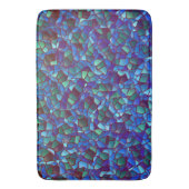 Mosaik aus geflecktem oder geräuchertem lila blau  badematte (Vorderseite Vertikal)