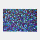 Mosaik aus geflecktem oder geräuchertem lila blau  fußmatte (Vorderseite)