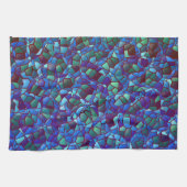 Mosaik aus geflecktem oder geräuchertem lila blau  geschirrtuch (Horizontal)