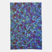 Mosaik aus geflecktem oder geräuchertem lila blau  geschirrtuch (Vertikal)