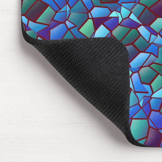 Mosaik aus geflecktem oder geräuchertem lila blau mousepad (Ecke)