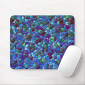 Mosaik aus geflecktem oder geräuchertem lila blau mousepad (Mit Mouse)