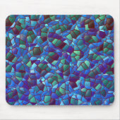 Mosaik aus geflecktem oder geräuchertem lila blau mousepad (Vorne)