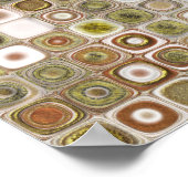 Mosaik aus Gold und Kupfer Poster (Ecke)