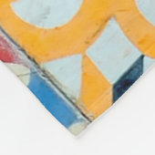 Mosaik aus hydraulischen Zementfliesen, dekorative Fleecedecke (Ecke)